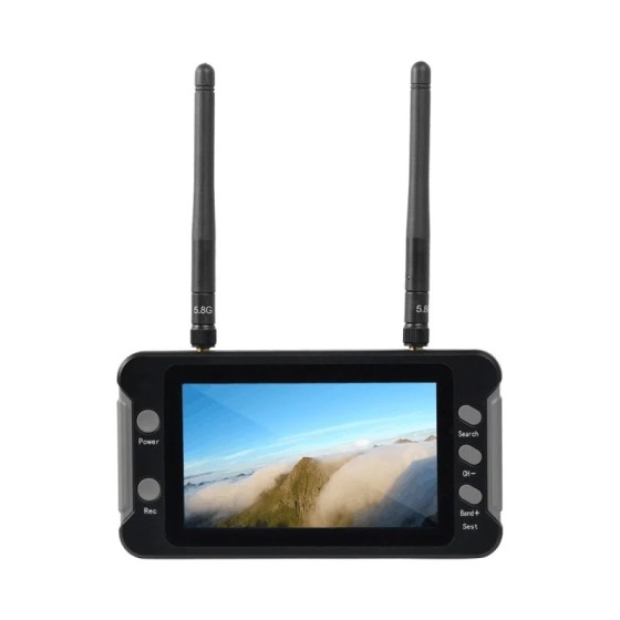 5.8G FPV Monitor With DVR 40CH 5803 MINI 4.3 Inch LCD Display 16:9 NTSC/PAL Auto Search Video Recording FPV Racing Multicopter